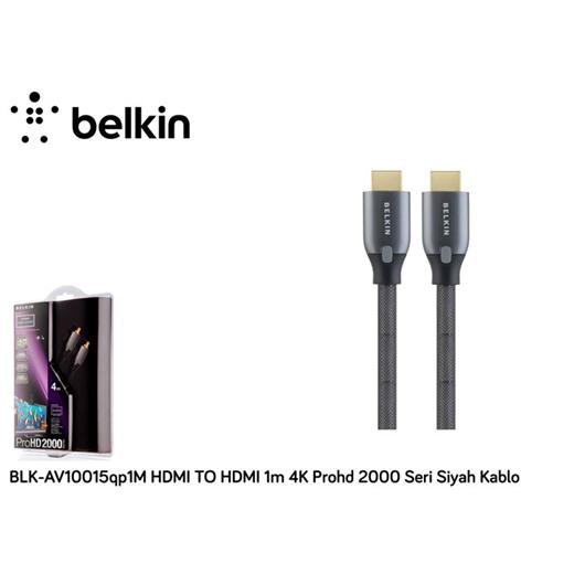 Belkin Blk-Av10015Qp1M Hdmi To Hdmi 1M 4K Prohd 2000 Seri Siyah Kablo(Kablo Hdmı Blk-Av10015Qp)