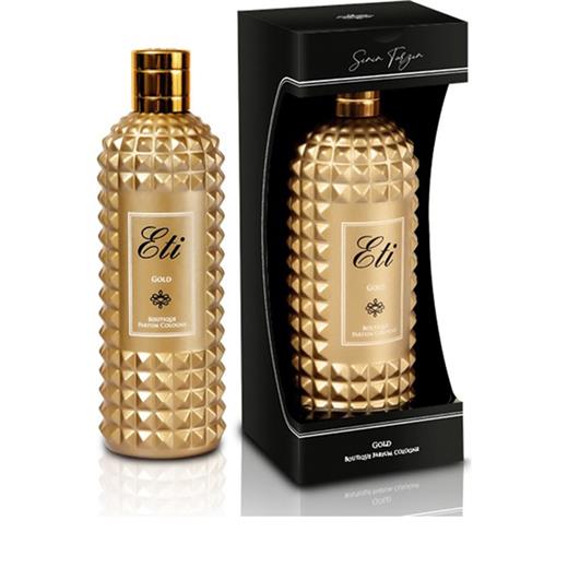 Eti Boutıqua Gold Cam Şişe Kolonya 300Ml(Koku Eti Boutıque Gold)