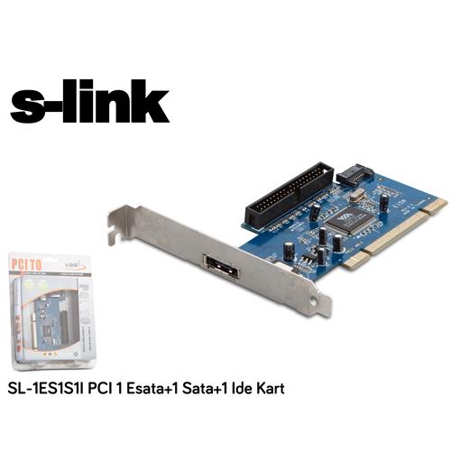 S-Link Sl-1Es1S1 1Esata+1Sata+1Ide Pcı Kart(Oem Pcı S-Link Sl-1Es1S1)