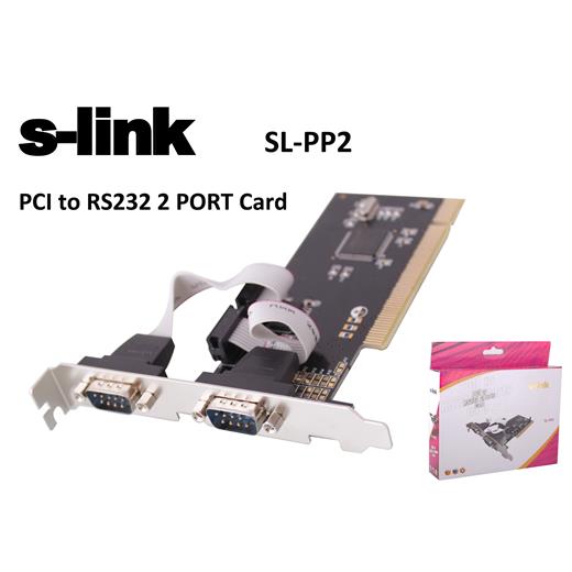 S-Link  Sl-Pp02 2 Port Rs232 Pcı Kart(Oem Pcı S-Link Sl-Pp02)