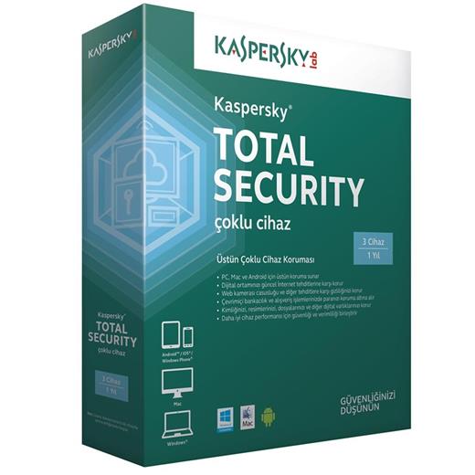 Kaspersky Total Security 3 Kullanıcı 1 Yıl(Oem Soft Kas Total 3+1)