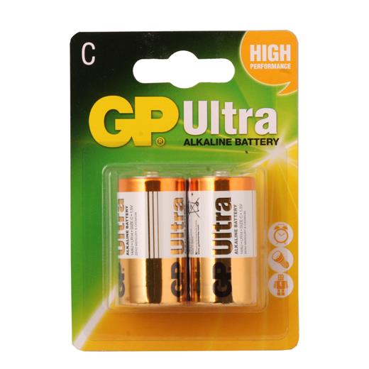 Gp Lr14 Orta Boy Ultra Alkalin Pil 2Li Paket Gp14Au-U2(Pil Gp Gp14Au-U2)