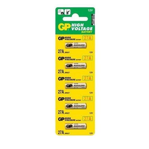 Gp Gp27A-C5 27A 12V Alkalin Spesifik Pil 5Li Paket(Pil Gp Gp27A-C5)