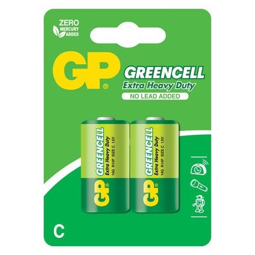Gp Greencel R14 Orta Boy Çinko Pil 2Li Paket Gp14G-U2(Pil Greencell Gp14G-U2)