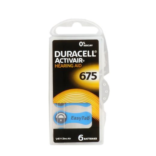 Duracell 675 Düğme Kulaklık Pili İşitme Cihazı İçin 6Lı Paket(Pil Mıcro Duracell 675)