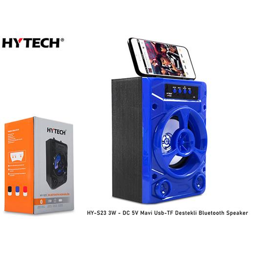 Hytech Hy-S23 3W - Dc 5V Mavi Usb-Tf Destekli Bluetooth Speaker(Spk Hytech Hy-S23 Mavi)