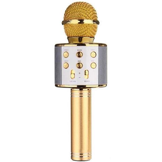 Wster Ws-858 Gold Bluetoot Karaoke Mikrofon(Spk Wster Ws-858 Gold)