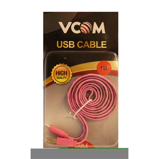 Vcom Bağlantı Kablosu 1.0Mt Iphone 5-Pembe Desenli(Tel K Mıc Vcom M543-P)