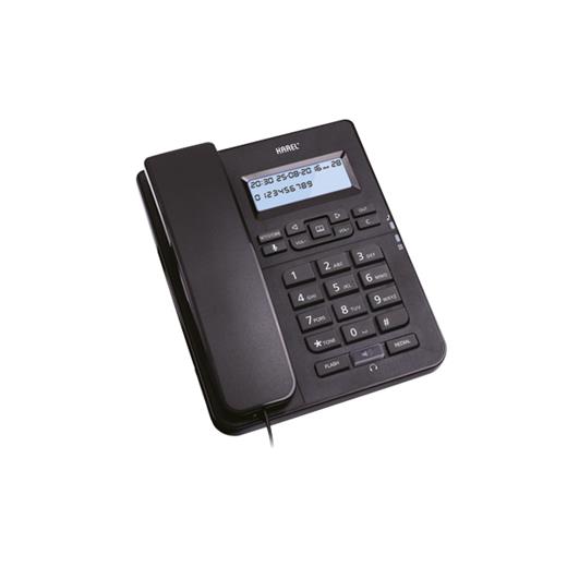 Karel Tm145 Siyah Kulaklıklı Ekranlı Masa Üstü Telefon(Tel.Kr Tm-145 Siyah)