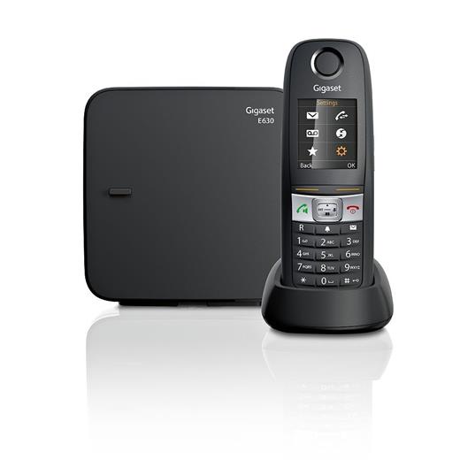 Gigaset E630 Siyah Telsiz Dect Telefon Işıklı Renkli Ekran Sms(Tels.Gigaset E630)