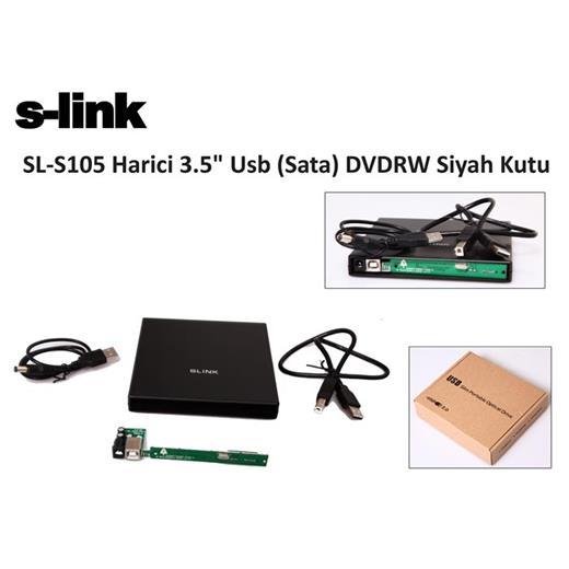S-Link Sl-S105 Usb 2.0 Sata Notebook Dvd-Rw Kutusu(Usb Hdd S-Link Sl-S105)