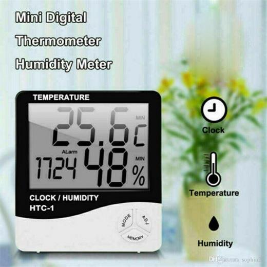 Clock Htc-2 Dijital Nem Ve Sıcaklık Ölçer Saat(100.Clock Htc-2)