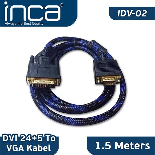 Inca Idv-02 1.5Mt Dvı 24+5 To Vga Çevirici Kablo (Kablo Ç Inca Idv-02)