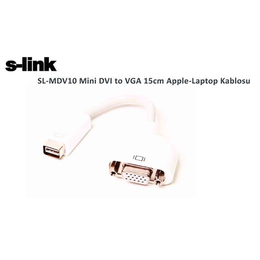S-Link Sl-Mdv10 Mini Dvı Dişi To Vga Dişi Dönüştürücü(Kablo Ç S-Link Sl-Mdv10)