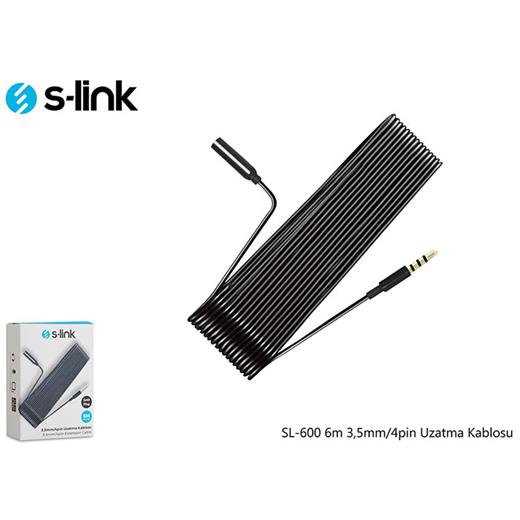 S-Link Sl-600 6M 3,5Mm-4Pin Uzatma Kablosu(Kablo Str S-Lınk Sl-600)