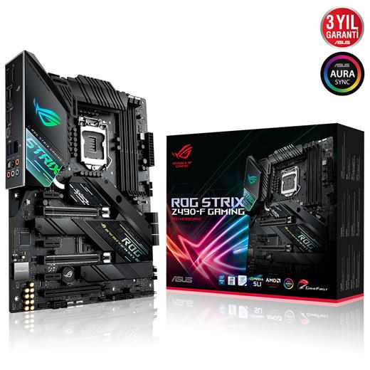 Asus Rog Strix Z490-F Gaming 10.Nesil Intel 4600 Mhz Ddr4 1200 Pin Atx Anakart(Oem Brd Asus Rsz490F)