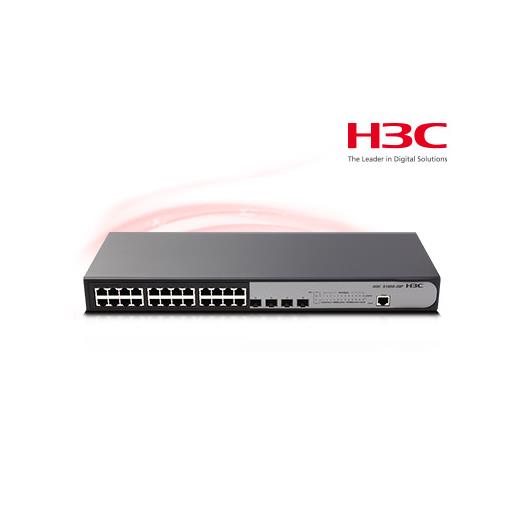 H3C 9801A1Q8 S1850-28P 24 Port 10-100-1000 Mbps + 4 Port Sfp(Oem Hub 24 Port 9801A1Q8)