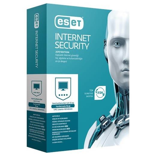 Eset İnternet Securıty 1 Kullanıcı 1 Yıl(Oem Soft Nod32 Smart)