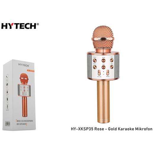 Hytech Hy-Xksp35 Rose Gold Karaoke Mikrofon(Spk Hytech Hy-Xksp35 R-G)