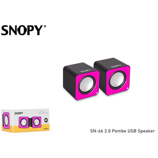 Snopy Sn-66 2.0 Pembe Usb Speaker(Spk Snopy Sn-66 2.0 Pemb)