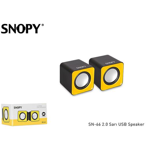 Snopy Sn-66 2.0 Sarı Usb Speaker(Spk Snopy Sn-66 2.0 Sarı)