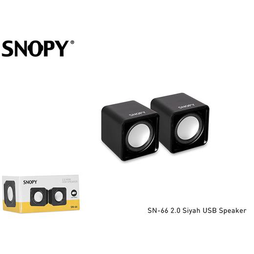 Snopy Sn-66 2.0 Siyah Usb Speaker(Spk Snopy Sn-66 2.0 Siya)