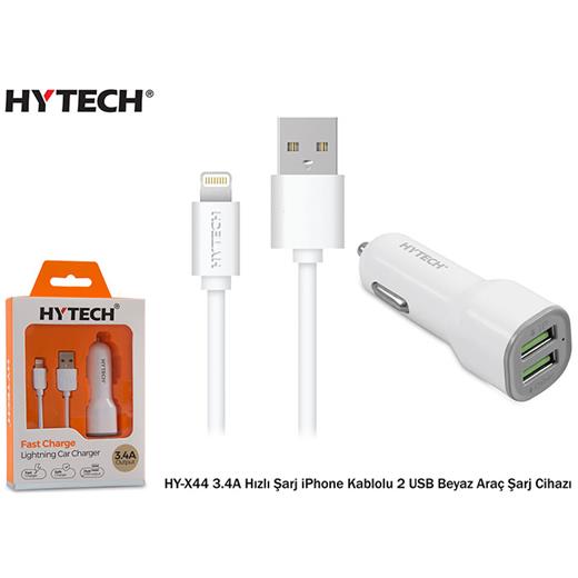 Hytech Hy-X44 3.4A Hızlı Şarj İphone Lightning Kab(Tel Kş Hy-X44 Beyaz)