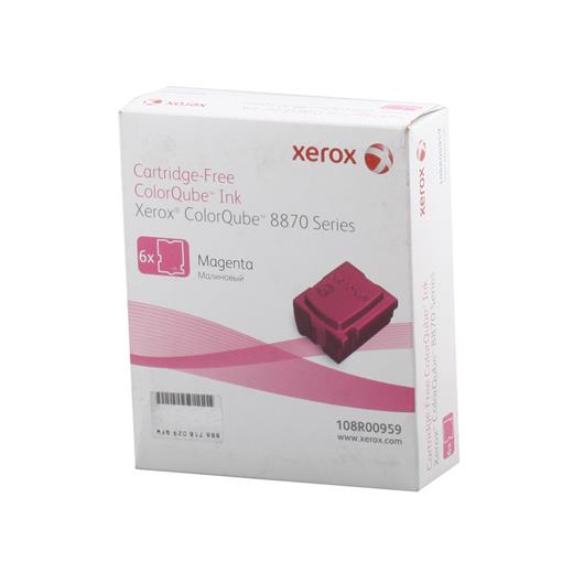 Xerox 108R00959 Phaser 8870-8880 Genuine Solidınk Magenta Kırmızı 6 Stick(Xerox 108R00959)