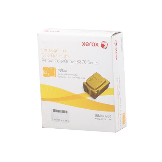 Xerox 108R00960 Phaser 8870-8880 Genuine Solid Ink Yellow Sarı 6 Stick(Xerox 108R00960)