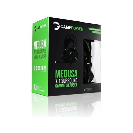 Gamepower Medusa Siyah 7.1 Gaming Mikrofonlu Kulaklık(005.Gamepower Medusa)