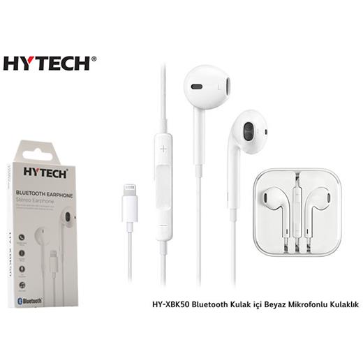 Hytech Hy-Xbk50 Bluetooth Kulak İçi Beyaz Mikrofon Kulaklık(005.Hytech Hy-Xbk50)