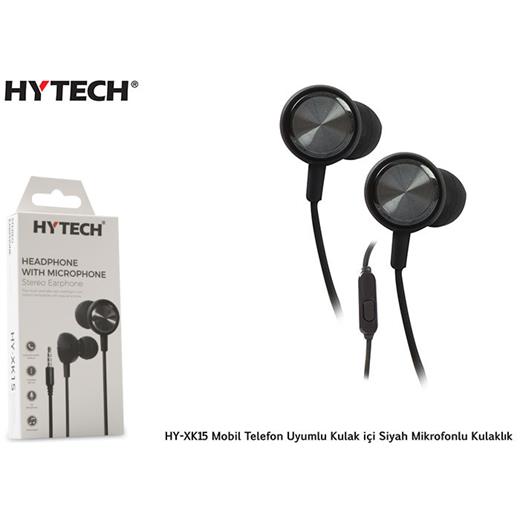 Hytech Hy-Xk15 Mobil Telefon Uyumlu Kulak İçi Siyah Kulaklık(005.Hytech Hy-Xk15 Siyah)