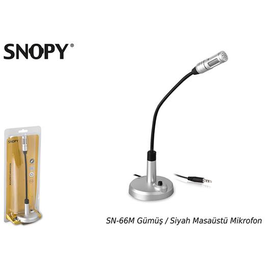 Snopy Sn-66M Gümüş - Siyah Masaüstü Mikrofon(005.Snopy Sn-66M Mikrof)