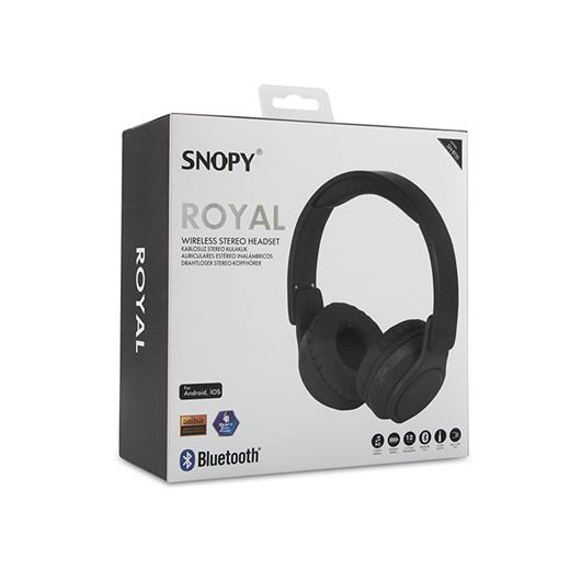 Snopy Sn-Bt51 Royal Siyah Bluetooth Kulaklık(005.Snopy Sn-Bt51 Siyah)