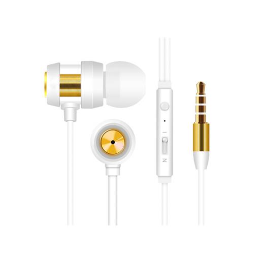Snopy Sn-J01 Beyaz Gold Mikrofonlu Kulaklık (005.Snopy Sn-J01 B-Gold)