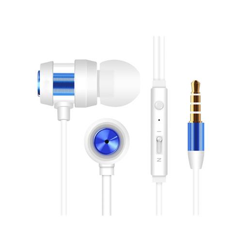 Snopy Sn-J01 Beyaz Mavi Kulak İçi Tek Jaklı Kulaklık(005.Snopy Sn-J01B- Mavi)