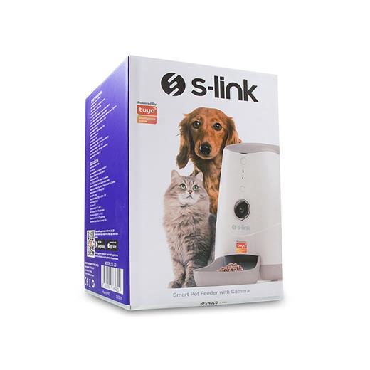 S-Link Swapp Sl-20 Smart Pet Feeder Hd Kameralı Akıllı Otomatik Kedi Köpek Besleyici(100.S-Link Swapp Sl-20)