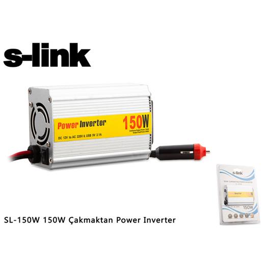 S-Link Sl-150W 150W Çakmaktan Power İnverter(Adp Inv Sl-150W)