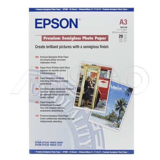 Epson A3 251Gram 20Li Premium Semigloss Fotoğraf Kağıdı S041334(Epson S041334)
