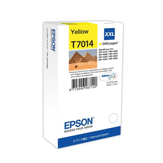 Epson T7014 Yellow Sarı 3.400 Sayfa Mürekkep Kartuş T70144010(Epson T70144010)