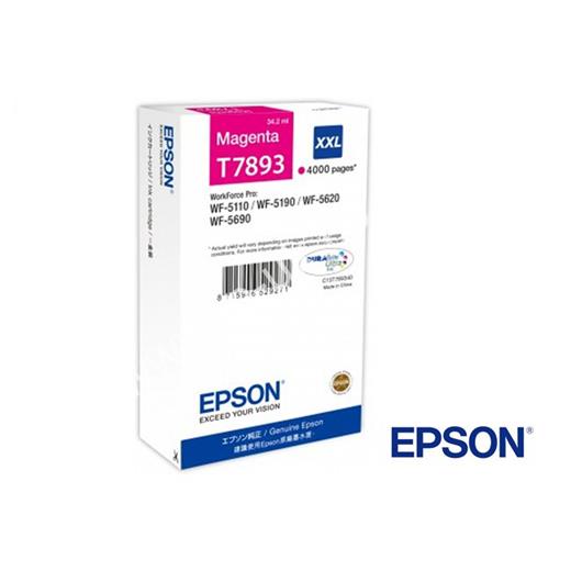 Epson Wp5110-5190 Magenta Kırmızı Extra Yüksek Kapasite Mürekkep Katuş T789340(Epson T789340)