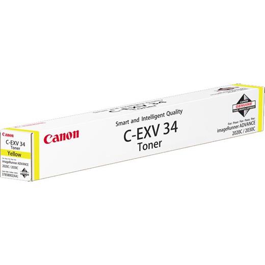 Canon C-Exv34Y Yellow Sarı Orjinal Fotokopi Toneri Ir C-2020-2025-2030-2220-2225-2230 19.000 Sayfa(Ft Canon C-Exv34Y)